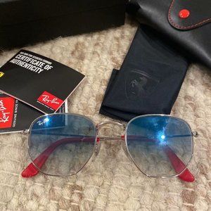 ☂️Rayban x Ferrari Blue Sunglasses